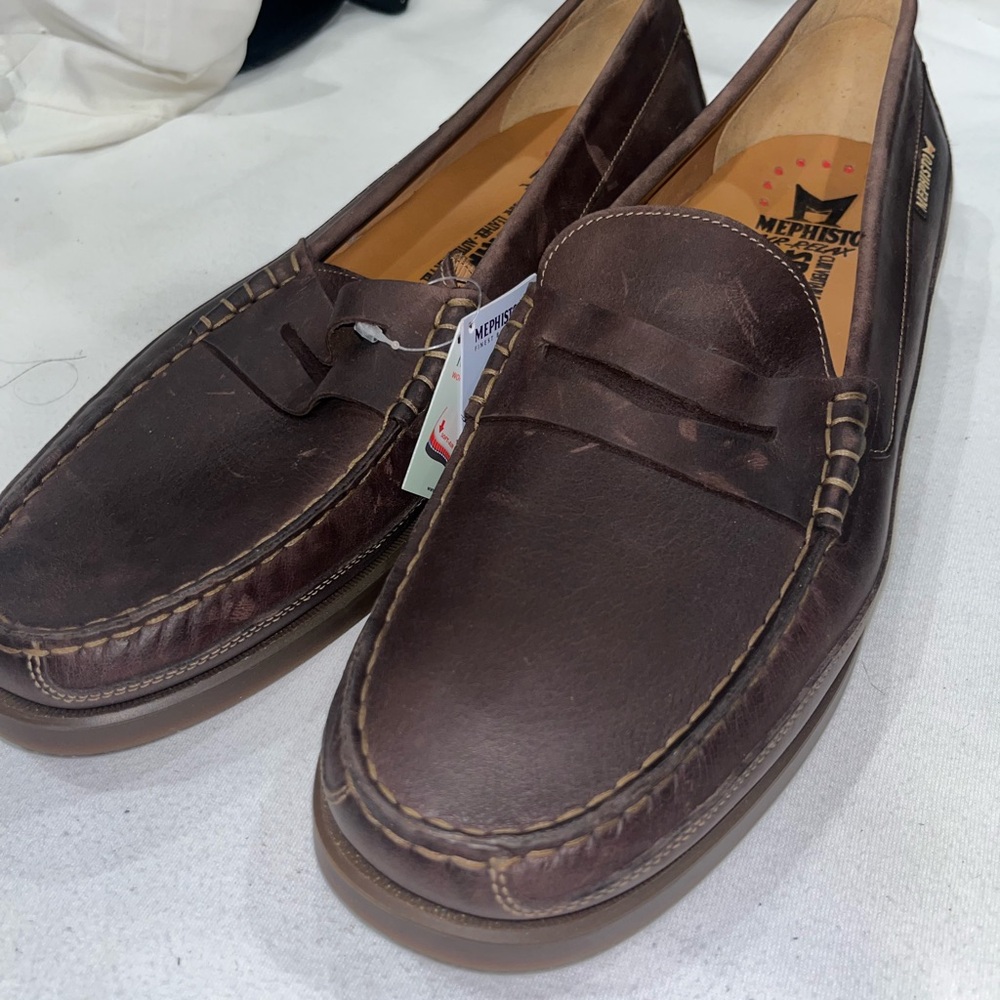 Mephisto Men's Brown Leather Loafers